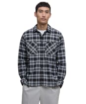 Men's Barbour International Dexter Check Oxford Shirt - Black