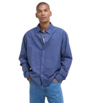 Men's Barbour Garment Dyed Oxtown Relaxed Fit Shirt - Oceana