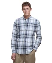 Men's Barbour Gabe Checked Tailored Fit Shirt - White