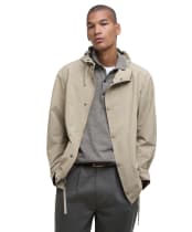 Men's Barbour Quay Showerproof Lightweight Jacket - WASHED STONE/BLE