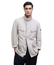 Men's Barbour International Modern Showerproof Duke Jacket - Concrete