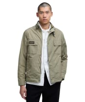 Men's Barbour International Merton Shell Showerproof Jacket - Bleached Olive