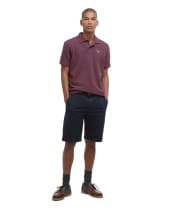 Men's Barbour Washed Twill Chino Shorts - Dark Navy