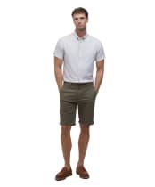 Men's Barbour Washed Twill Chino Shorts - Stone