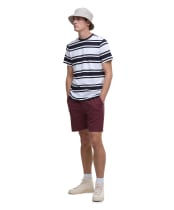 Men's Barbour Washed Oxford Relaxed Shorts - Burnt Heather