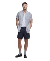 Men's Barbour Seersucker Relaxed Shorts - Navy