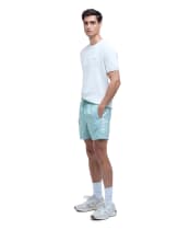 Men's Barbour International Large Logo Swim Shorts - Granite Green