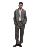 Men's Barbour Bayview Herringbone Trouser - Uniform Green