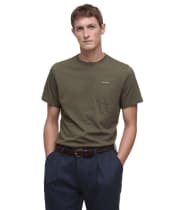 Men's Barbour Langdon Pocket T-Shirt - Uniform Green