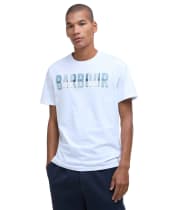 Men's Barbour Thurford Short Sleeve Cotton T-Shirt - White
