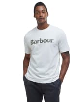 Men's Barbour Logo Relaxed Fit T-Shirt - Antique White