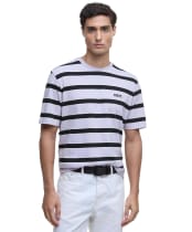 Men's Barbour International Luca Stripe T-Shirt - Thistle