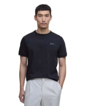 Men's Barbour International Chapter Jacquard Texture T-Shirt - Black