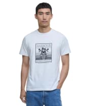 Men's Barbour International Track Graphic T-Shirt - Whisper White