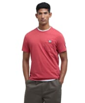 Men's Barbour Tothill Tailored Fit T-Shirt - Red Spice