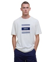 Men's Barbour International Garland Graphic Striped T-Shirt - Dove Grey