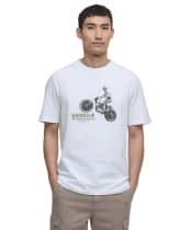 Men's Barbour International Jump Archive Graphic T-Shirt - Whisper White