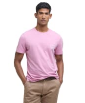 Men's Barbour Cranmer Logo T-Shirt - True Pink