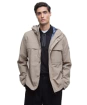 Men's Barbour International Cliffway Waterproof Jacket - Timberwolf