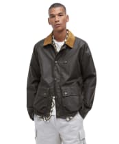 Men's Barbour Utility Spey Waxed Cotton Jacket - New Olive
