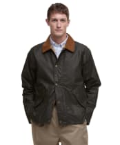 Men's Barbour Tracker Lightweight Waxed Jacket - Archive Olive