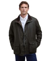 Men's Barbour Sander Waxed Jacket - Fern
