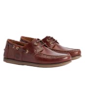 Men's Barbour Wake Boat Shoe - NEW MAHOGANY