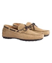 Men's Barbour Courage Driving Shoe - Taupe Suede
