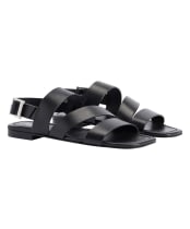 Women's Barbour Penelope Flat Sandal - Black