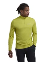 Men's Montane Dart Zip Neck Long Sleeve T-Shirt - Citrus Spring