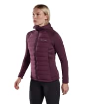 Women's Montane Composite Hooded Down Jacket - Mulberry