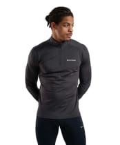 Men's Montane Dart XT Thermal Zip Neck Long Sleeved Baselayer Top - Midnight Grey
