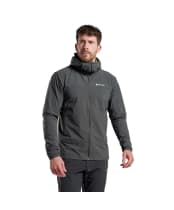 Men's Montane Tenacity Nano Hooded Softshell Jacket - Midnight Grey