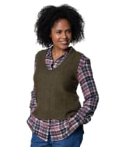 Women's Lily & Me Laurel Knitted Tank Top - Olive