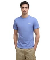 Men's Barbour International Small Logo Tee - MANOR BLUE