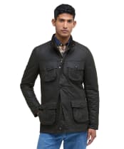 Men's Barbour Corbridge Waxed Jacket - Olive