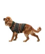 Barbour Case Fair Isle Dog Gift Set - Olive