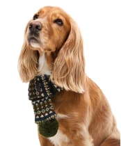 Barbour Marlow Fair Isle Dog Scarf - Olive