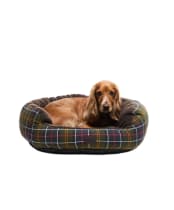Barbour Dog Snuggle Bed 30' - Classic Tartan