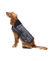 Barbour Quilted Tartan Dog Coat - Midnight Oak