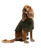 Barbour Brindle Fleece Dog Jumper - Olive