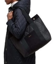 Women's Barbour Healy Tote Bag - Black / Ancient 