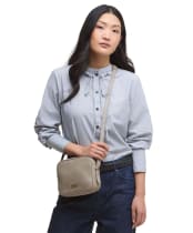 Women's Barbour Daphne Leather Crossbody Bag - Dune