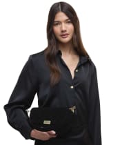 Women's Barbour International Quilted Mini Soho Crossbody Bag - Velvet Black