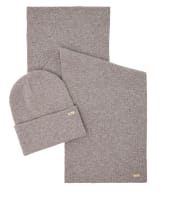 Women's Barbour Winona Beanie & Scarf Gift Set - Taupe