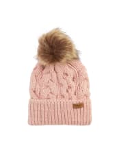 Women's Barbour Penshaw Cable Beanie - Pink Blush