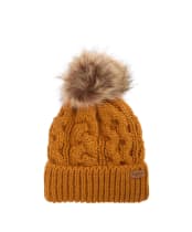 Women's Barbour Penshaw Cable Beanie - Mustard