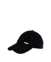 Women's Barbour International Cecilla Velvet Cap - Black