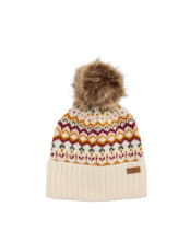 Women's Barbour Kingsford Fair Isle Beanie Hat - Cloud