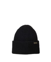 Women's Barbour Meryl Beanie Hat - Black